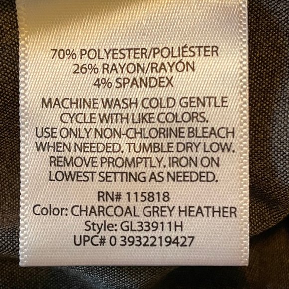 GEORGE brand charcoal grey heather trousers size 6 - Picture 10 of 10